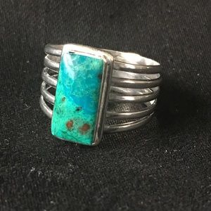 Sterling and turquoise ring.